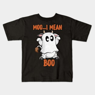 Moo I Mean Boo Kids T-Shirt